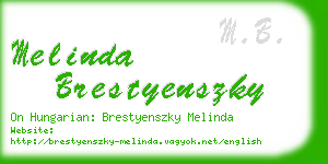 melinda brestyenszky business card